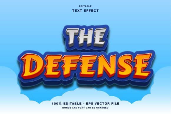 Enhancing Visual Impact with The Defense Game Cartoon Text Effect