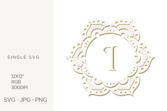 Evaluating the I Letter Inside Floral Mandala Frame for Professional Design Workflows