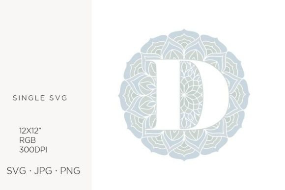 Mandala Monogram Letter D: Elevate Your Brand Identity