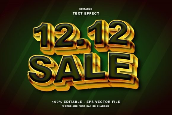 Mastering the 12 12 Sale 3D Text Effect