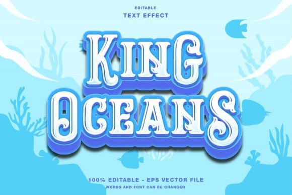 Mastering Visual Impact with the King Oceans Game Title Text Effect