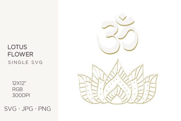 Strategic Applications of the Lotus Flower with Om Symbol in Modern Visual Communication