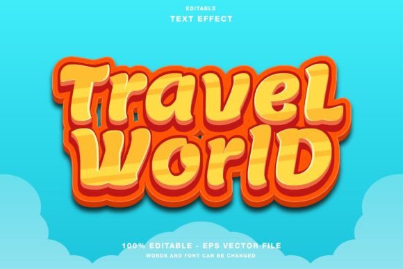 Transforming Digital Narratives with the Travel World Cartoon 3D Text Effect