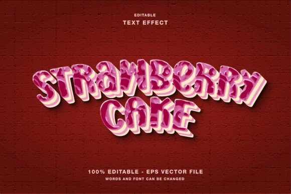 Transforming Digital Typography with the Strawberry Cake Editable Text Effect